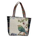 Maxbell Women Canvas Shoulder Bag Vacation Lightweight Shopping Bag Satchel Casual Bird