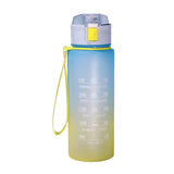 Maxbell 900ml water Bottle with Straw Gradient Colours Stylish Sturdy Style C