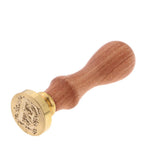 Max Retro Wood Handle Sealing Wax Stamp Personalised Name Wax Stamps Kits E
