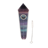 Max Natural Quartz Clear Crystal Tobacco Pipe Wand Cigarette C