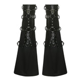 Maxbell Women Leg Sleeve Streetwear Punk Gothic Leg Warmer for Stages Show Party M Black
