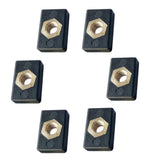 Max 6pcs M6 Copper Nut Nutsert Nylon Hardware for Kayak Boat Mariner Trail Rail