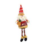 Maxbell Cute Christmas Ornaments Doll Long Legs for Festival Table Home Decoration Old man