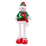 Maxbell Stretchable Christmas Doll Flexible Legs Standing for Tree Ornament Birthday Snowman L