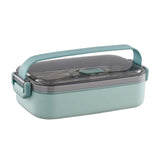 Maxbell Lunch Box Large Capacity Bento Box Food Container for Office Camping Outdoor Single Green