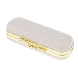 Max Leather Lipstick Lip Gloss Case Storage Box Balm Holder with Mirror White
