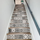Maxbell 13Pcs 3D Self-adhesive Staircase Stair Riser Floor Sticker DIY Wall Decal #7
