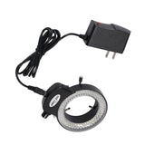 Maxbell Microscope Adjustable 144 LED Ring Light Illuminator Plug-Us High Brightness