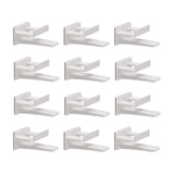 Maxbell 12x Hat Organizer Organizer No Drilling Hat Hooks for Wall Mount for Bedroom white