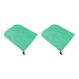 Max 2PCS Universal Automobile Rearview Mirror Dust /Snow Cover Waterproof Green
