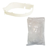 Maxbell 50x Sink Strainer Bag Flexible Elastic for Collecting Kitchen Food Waste 50x with White Rack