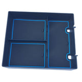 Maxbell Center Console Organizer Tray Armrest Glove Box for Rivian R1T R1S 2022 Blue