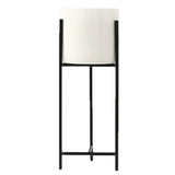Max Maxb Nordic Ceramic Iron Art Vase Set for Home Office Decor Flower Pot Black-M