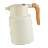 Maxbell Thermal Coffee Carafe Stainless Steel Milk Kettle 1300ml Coffee Pot for Drom Beige