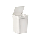 Maxbell Touchless Trash Can 13L Induction Rubbish Bin for Restaurant Dorm Room Hotel white