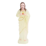Maxbell Priest Statue Religious Sculpture Christian Holy Decor for Tabletop Home Large Luminous