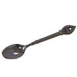 Max Creative Retro Flower Rattan Stainless Steel Soup /Coffee/Tea Spoon Gray