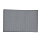 Maxbell Silicone Sink Mat Rolling Flexible Easy to Clean for Cabinet Bathroom Gray