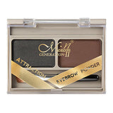 Maxbell 2  Color Powder Eyebrow Makeup Three-dimensional Natural Shadow Eye Brow 01