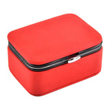 Maxbell PU Leather Jewelry Box Earrings Ring Pendant Box Storage Case Red