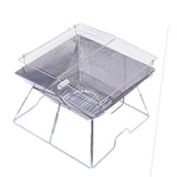 Maxbell Charcoal Grill Barbecue Stove Durable Folding BBQ Grill for Party Without Tray