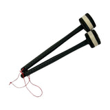 Maxbell 2Pcs Felt Mallet Percussion Instrument Kit for Gong Woodblock Drum Bells