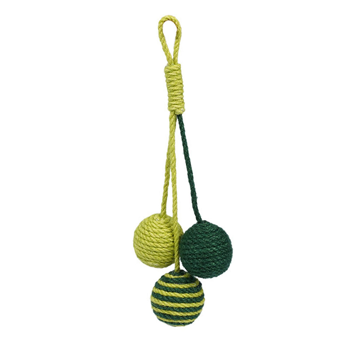 Maxbell Funny Cat Toy Balls Sisal Interactive Pet for Pet Supplies Kitten Green