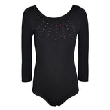 Max Girl Kids Black Ballet Dance Costune Gymnastics One-piece Leotard 9-10 Years