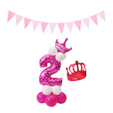 Max Maxb Happy Birthday Latex Balloons Number Column Stand Balloon Party Decor 3