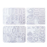 Maxbell 4Pcs Silicone Casting Irregular High Temperature Resistant Reusable for DIY