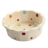 Maxbell Cat Bowl Stable Dog Bowl Cat Food Plate Pets Feeding Station Pet Feeder Beige