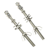Maxbell 2Pcs Diving Butterfly Wing Nuts Screw Stainless Steel Lightweight for Gear