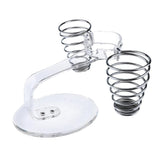Max Table Hair Dryer Holder Rack Hair Straightener Combs Organizer Hanger Cup White