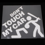 Max Maxb Car Bumper Window Vinyl Decal Sticker ''DON'T TOUCH MY CAR'' Graphic White