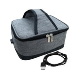 Maxbell USB Lunch Box Electric Thermal Bag Food Warmer for Car Cooking Working Gray