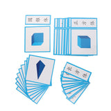 Max Montessori Printed Paper Cards Learning Educational Toys Geometry