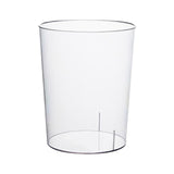 Maxbell Trash Can Clear Plastic Waste Paper Bin Rubbish Bin for Kids Room Bathroom 19cmx21.5cm