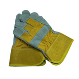 Max Cowhide Leather Work Gloves Work Safety Gauntlets for Welder, Motorcycle