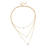Maxbell Multilayer Pendant Layering Chain Decorate for Anniversary Party Girls Aureate