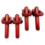 Maxbell 4Pcs Metal RC Car Shell Column for Arrma 1/10 RC Car Replacement Parts Red