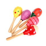 Maxbell Fashion Wooden Egg Rattles Toys Children Gift