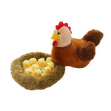 Maxbell Simulation Large Hen Chick Sculpture for Easter Sunday Courtyard Decorative style A