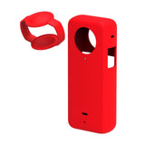 Maxbell Protective Cover with Silicone Anti Fingerprint Shockproof for Action Camera red