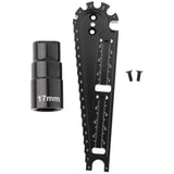 Max Hexagon Sleeve Multipurpose Car Height Wrench Screw Measuring Tools Black