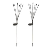 Maxbell 2 Pieces Solar Powered Lights Solar Charging for Backyard Sidewalks