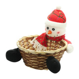 Max Cute Candy Storage Basket Christmas Party Gifts Holder Snowman L