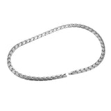 Maxbell Unisex Stainless Steel Magnetic Therapy Necklace for Pain Relief Silver
