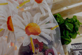 Maxbell 1x2M Sunflower Voile Window Burnt-Out Curtain Sheer Panel Tulle with Beads