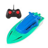 Maxbell Mini Boat Toy with Remote Control Pointed Bow Design for Kids Boys Blue