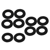 Maxbell 10x Felt Washer Pad Fittings Set Durable for Trumpet Trombone Cornet Black